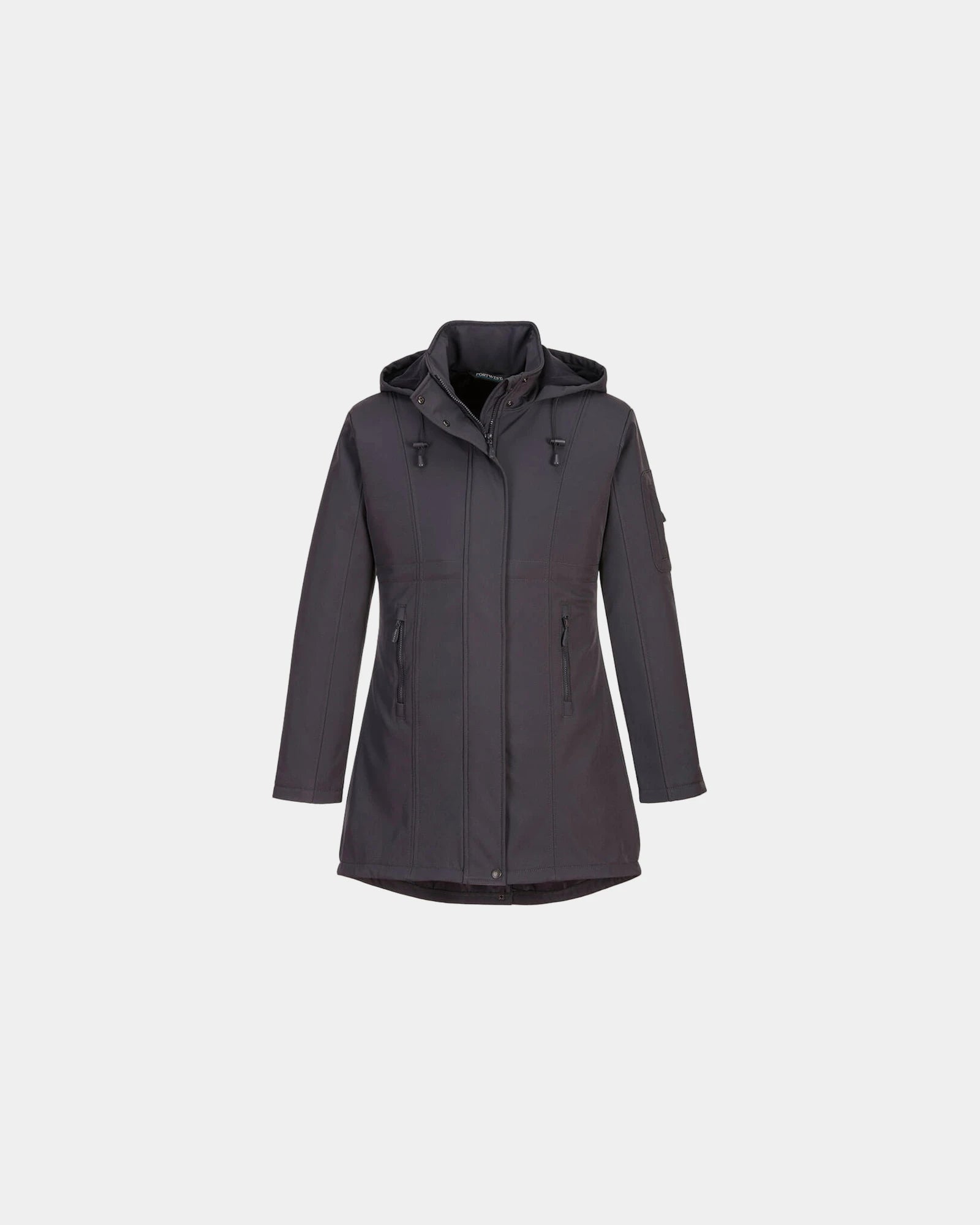Softshell jas dames waterafstotend om te personaliseren - Antraciet